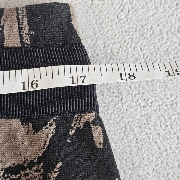 Simply Vera x Vera Wang Skirt Women's Size 12 Brown/Black Zip Pockets - Picture 6 of 7